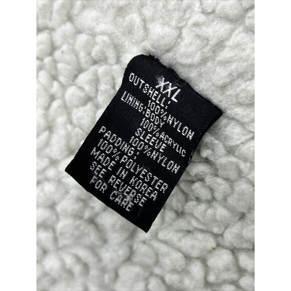 VTG 90s TOMMY HILFIGER BOOTLEG STADIUM PARKA COAT FLEECE LINED Men’s 2XL NO HOOD - Picture 7 of 9